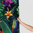 thumbnail image 3 of Orinice Bathroom Shower Curtain Tropical Flowers Jungle Leaves Bird of Paradise Beautiful Floral Pattern Polyester Fabric  Waterproof Bath Curtain Set with Hooks 69x72, 3 of 7