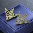 thumbnail image 5 of Xinyolin 1Pair Unisex Fashion Hollow Geometric Flower Brooch Pin, Suit Tie Hat Scarf Badge, 5 of 7