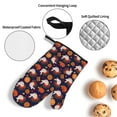thumbnail image 3 of Daiia Turkey And Thanksgiving Pattern Oven Mitts and Pot Holders 4 pcs Set,High Heat Resistant 500 Degree Extra Thicken Long Kitchen Cotton Oven Glove, 3 of 6