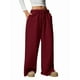 thumbnail image 1 of Pantalones Deportivos de Pierna para Mujer, Holgados, con Cordón, de Cintura Alta y Bolsillos Rojo L, 1 of 9
