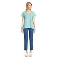 thumbnail image 3 of RealSize Women's Sharkbite Hem Tee with Short Sleeves, Sizes XS-XXXL, 3 of 5