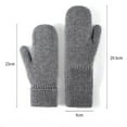 thumbnail image 3 of Moocorvic Winter Mittens Gloves for Women, Warm Thermal Fleece Lining Thick Knit Soft Snow Mittens for Cold Weather Gifts,Gray, 3 of 8