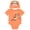 Bright Orange Tigger, variant on Peter Pan Baby Boy or Girl 2-Piece Cosplay Bodysuit and Hat Set Green