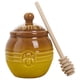 thumbnail image 3 of Tarro para miel con tapa y varilla para mezclar, recipiente de cerámica para miel, tarro de cocina, 3 of 8