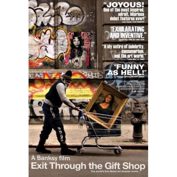 AB Posters Exit Through The Gift Shop Movie Poster 11inx17in Mini Poster 11x17 poster Color Category: Multi, Unframed, Ages: Adults