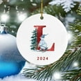 2024 New Christmas Initial Christmas Tree Ornaments Personalized DIY