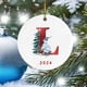 thumbnail image 4 of Fiudx Ofertas de la semana 2024 Nuevo colgante navideño de muñeco de nieve de 26 letras - Colgante de coche de acrílico Saint, 4 of 5