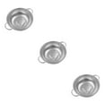 thumbnail image 1 of mmirethe Stainless Steel Sink Dish Drying Rack Organizer Drain Sink Plastic Basket Silver 7.68 Inch 3Set, 1 of 1