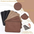 thumbnail image 4 of 9PCS Rectangular Blank Hat Patches (Black Coconut Brown Coffee 3.5x2.5 inch) Sew on Leather Patch Label Tags Leatherette Patch Garment Clothing Labels for Hat Scarf Jeans Dolls DIY, 4 of 7