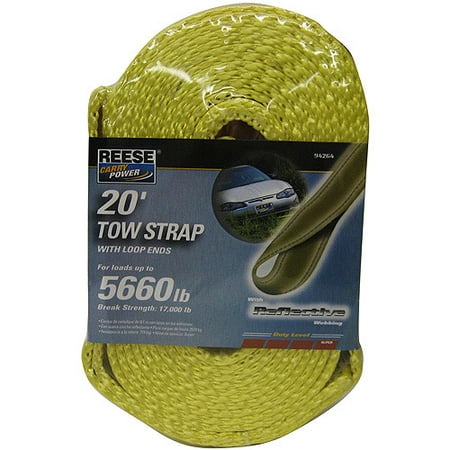 Reese Carry Power Tow Strap with Loop
