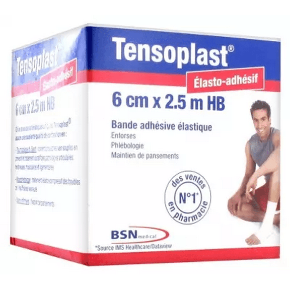 Essity Tensoplast Adhesive Stretching Bandage 6cm x 2,5m HB by Essity / Tensoplast