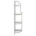 thumbnail image 4 of SAFAVIEH Abarrane Outdoor Wrought Iron 4 Tier Corner Shelf, Antique Green, 4 of 12
