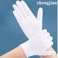 thumbnail image 5 of 30 Pcs White Cotton Gloves for Dry Hand Sleeping, Eczema Moisturizing Gloves for Men and Women, Washable Premium Cotton Gloves for Coin Jewelry Silver Inspection, 5 of 5