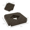 ZNESKPG 4 Piece Patio Cantilever Umbrella Base Weight Set Outdoor Offset Umbrella Weights for