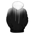 thumbnail image 6 of YLSDY Mens Fleece Hoodies Gradient Color Pullover Long Sleeve Cowlneck Hooded Sweatshirt Comfy Drawstring Hooded Tops Gray XXL, 6 of 6