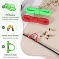 thumbnail image 3 of Uxcell Archery D Loop Rope, Bow String D Loop Rope with Brass Nock Points 10 ft & Bright Green -Fitting for (Compound Bow Strings), 3 of 7