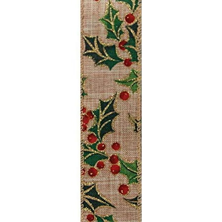 Christmas Garland Bows Christmas Tree Garland Wired Ribbon - 1 1/2