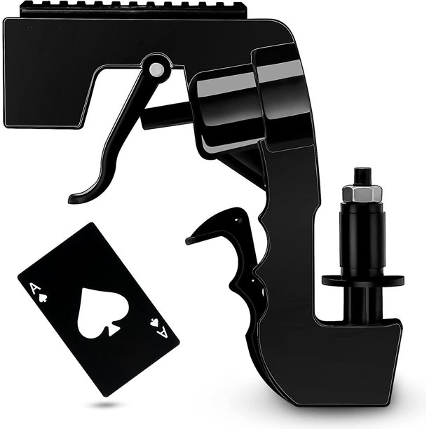 Champagne Gun, The 3rd Generation Champagne Gun Shooter Beer Gun Champagne Gun Sprayer (black
