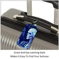 thumbnail image 3 of Square 2Pack PU Leather Skeleton Cruise Luggage Tag with Privacy Cover and Name ID Tag for Travel Handbags Backpacks Luggage Tags, 3 of 6