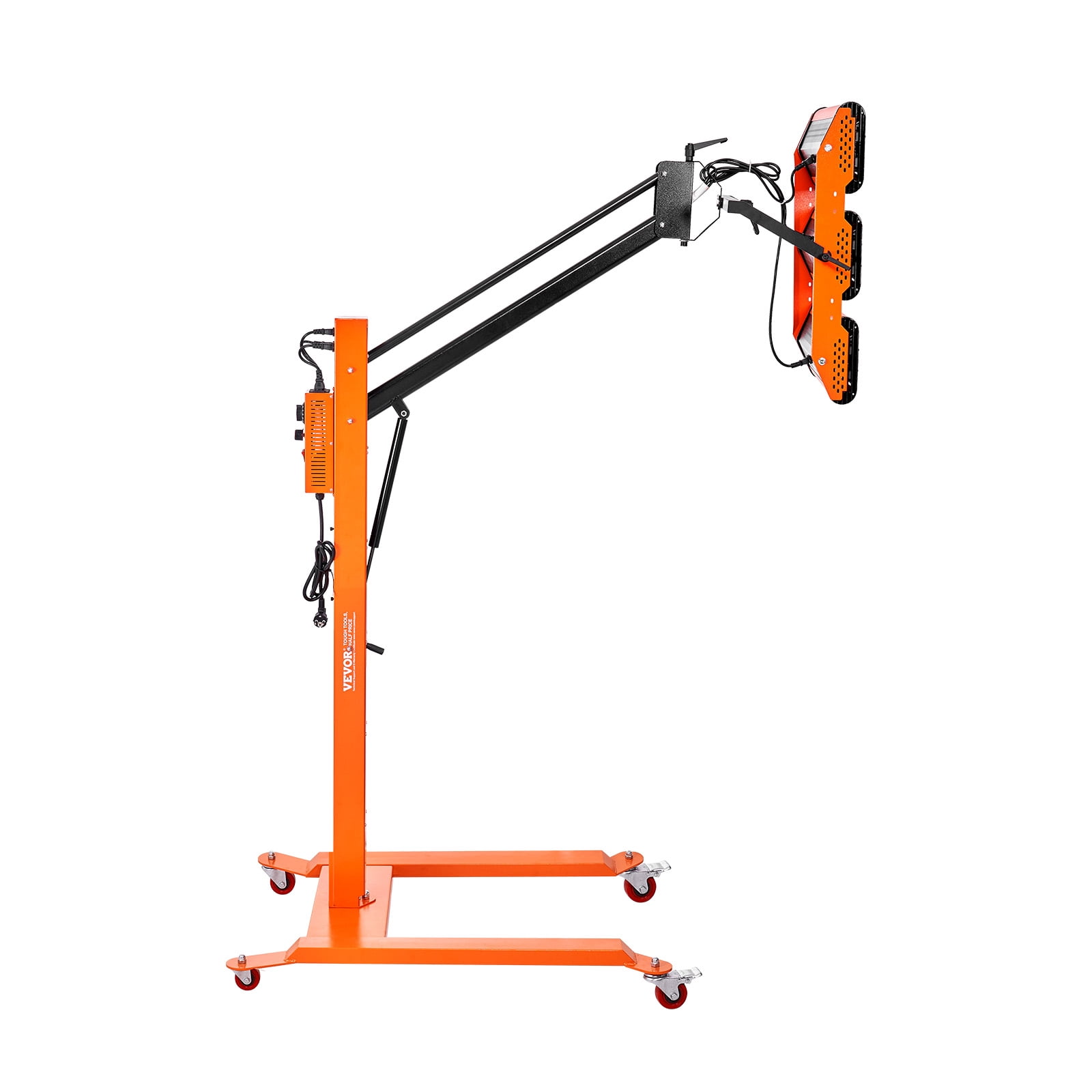 VEVOR Infrared Curing Lamp, 3300W 1-60 min Timing, Auto Heating Car Curing Light with Bracket,8.61 sq.ft Baking Area Spray Baking Booth Heaters,Paint Dryer for On-Site Repair Engine Drying 1 Pac 110V