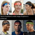 thumbnail image 4 of Dujiujun Sports Headband Breathable Moisture-Wicking Anti-Sweat Sweatband Elastic Fitness Headband for Men Women Cycling Hiking Climbing Tennis Basketball Running Gym, 4 of 8