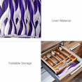thumbnail image 6 of Placemats Set of 8, Purple White Moire Woven Placemat, Linen Place Mats for Kitchen/Dining Tables, Modern Abstract Art Elegant Washable Table Mats for Party, 6 of 8