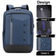 thumbnail image 3 of Mochila para portátil para viajes de negocios, bolsa para portátil con puerto de carga USB, azul, 3 of 6