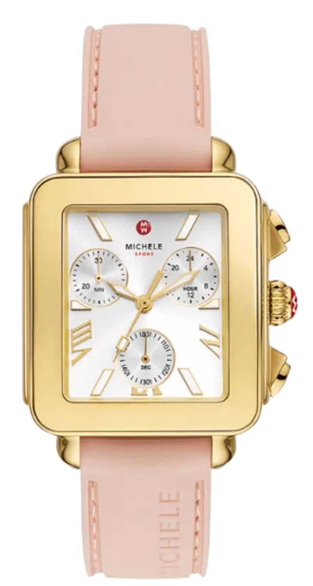 MICHELE Serein Mid Stainless Steel Diamonds Watch, Silver Dial