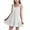 White, variant on Girls Sleeveless Dresses Summer Casual A-Line Short Dress with Ruffle Hem Comfortable Summer Leisure