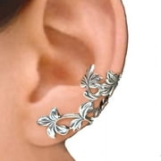 PWFE 1 Pair Bohemia Earrings Ear Clips Leaf Shape Ear Cuff Jewelry for Women Girls