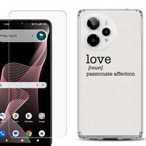 Phone Case for ATT Verge 2 5G, with Screen Protector, by OneToughShield - Dictionary/Love