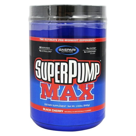 Gaspari Nutrition - SuperPump Max pré-entraînement Formula Black Cherry - 1,41