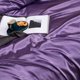 thumbnail image 3 of Juego de cama de satén - Morado, 3 of 5