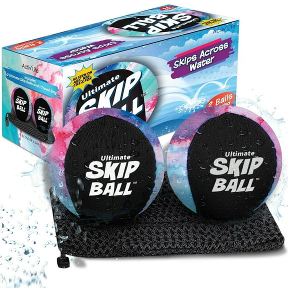Activ Life Summer Gifts for Kids [Water Skip Balls] Beach Games for Adults and Family Boys Girls Ages 7 8-10 11 12 Year Old Teen Gifts Swimming Pool Swim Toys Fun Sand Mom Dad Birthday Presents