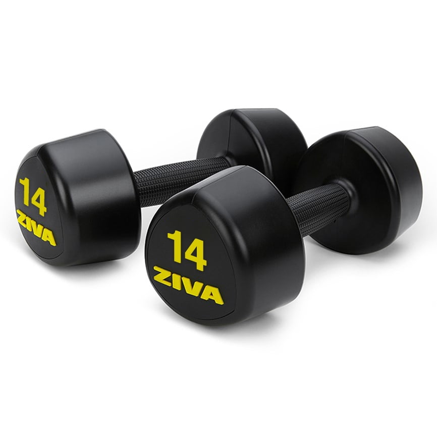 ZIVA Premium Rubber Tribell Dumbbell Set Commerical Grade Durable