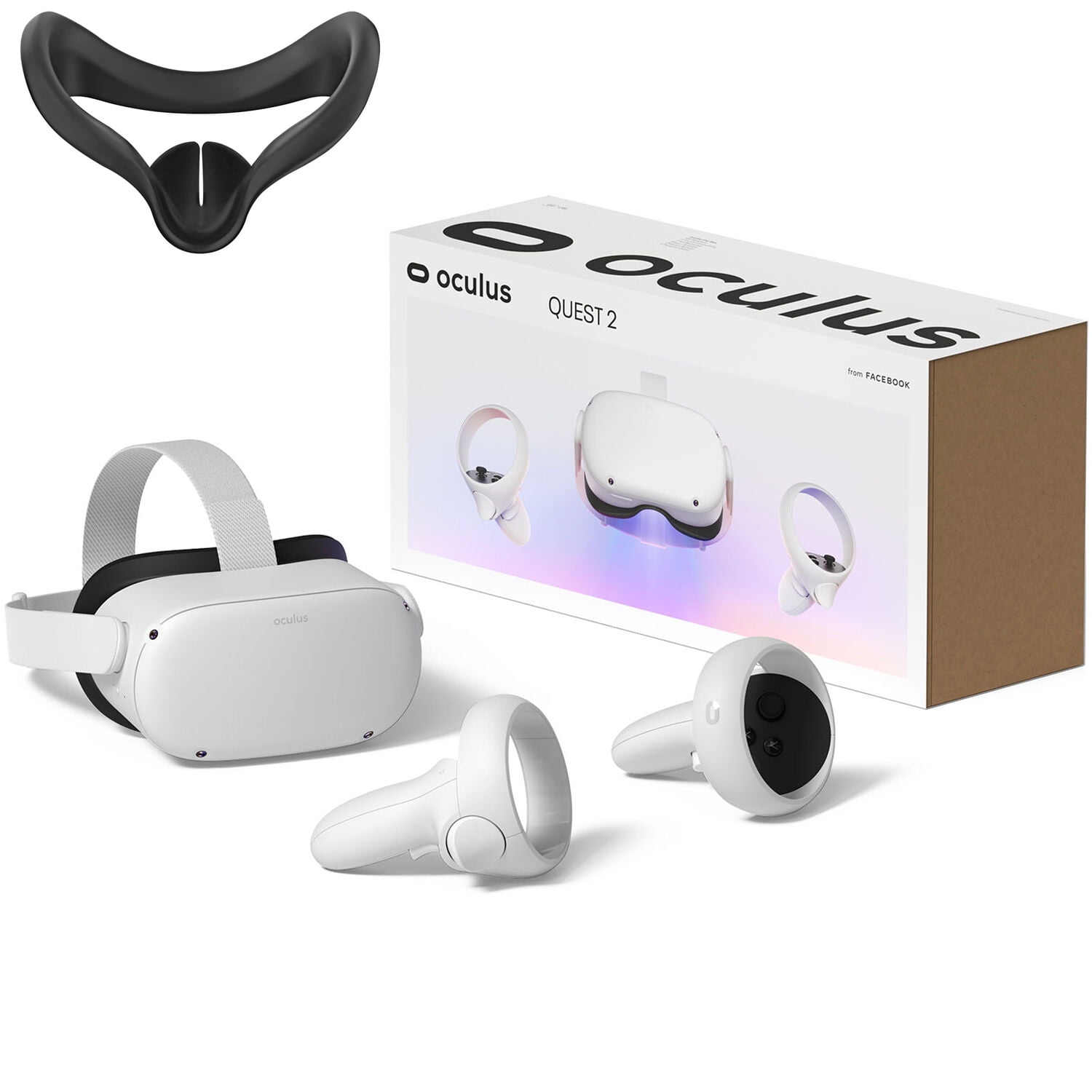 Oculus Quest - Advanced All-In-One Virtual Reality Gaming Headset, White, Christmas Holiday Gaming Entertainment, 64GB Conference Webcam w, & Speaker - Walmart.com