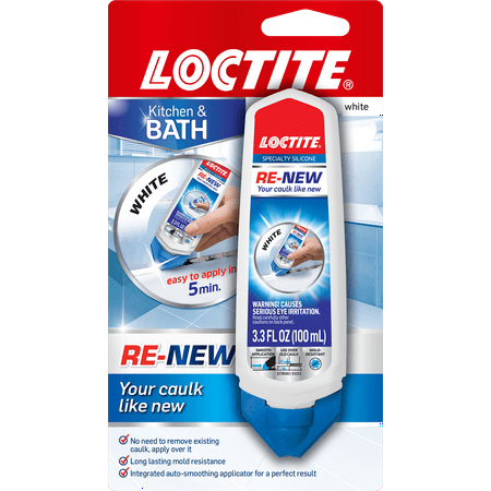 Loctite ReNew Specialty Silicone Sealant Caulk, White, 3.3 fl