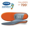 Dr. Scholl's Custom Fit 720 Orthotics Full Length Inserts for Foot Knee & Low Back Pain Relief, 1 Pair