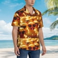 thumbnail image 5 of Daiia Sunglasses Yellow Duck Hawaiian Shirt for Men Gentle Cotton Regular Short Sleeve Casual-Medium, 5 of 9