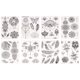 thumbnail image 1 of 8Pcs Etiqueta de tatuaje impermeable ecológica Mandala Pluma Pegatinas de tatuaje Clavícula Tatuajes de tatuajes atractivos Etique HOMEMAXS mx7691046, 1 of 5