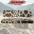 thumbnail image 5 of Binienty UTV Accessories Seat Covers Compatible With Kawasaki Mule 300 3010 3020 4000 4010 2001-2023 2025 Brown Cow Print Heavy Duty Anti-scratch UTV Seat Cover Set of 2, 5 of 8