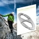 thumbnail image 4 of Al aire libre Escalada Mosquetón Plata Colgante Tienda Hebilla Clip Gancho Senderismo Herramienta EDC Hugtrwg  Para estrenar, 4 of 6