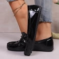 thumbnail image 5 of WHLBF Womens Shoes Slip-on Casual Solid Color Shallow Mouth Flat Heel Shoes Plus Size Shoes Size 7.5, 5 of 9