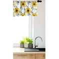 thumbnail image 3 of Ambesonne Floral Window Valance, Watercolor Poppy Blossoms, 54" X 12", Earth Yellow White, 3 of 3