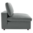 thumbnail image 5 of Modway Commix Down Filled Overstuffed Vegan Leather 4-Piece Sectional Sofa in Gray, 5 of 10