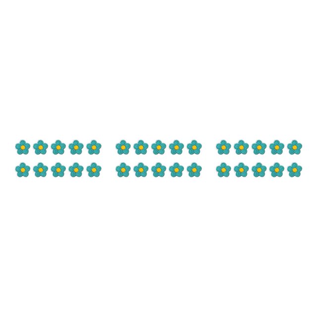 Yuarrent 10 Pieces Flower Iron on Patch Emergency Tool Set Practical Supplies Self-adhesive Durable for DIY Clothes Hats Shoes Bags Type1 NO1