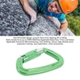 thumbnail image 4 of Verrou de Sécurité pour Escalade, Clip de Verrouillage Automatique Haute Résistance pour Alpinisme Violet, Or, Vert, Bleu, 4 of 7