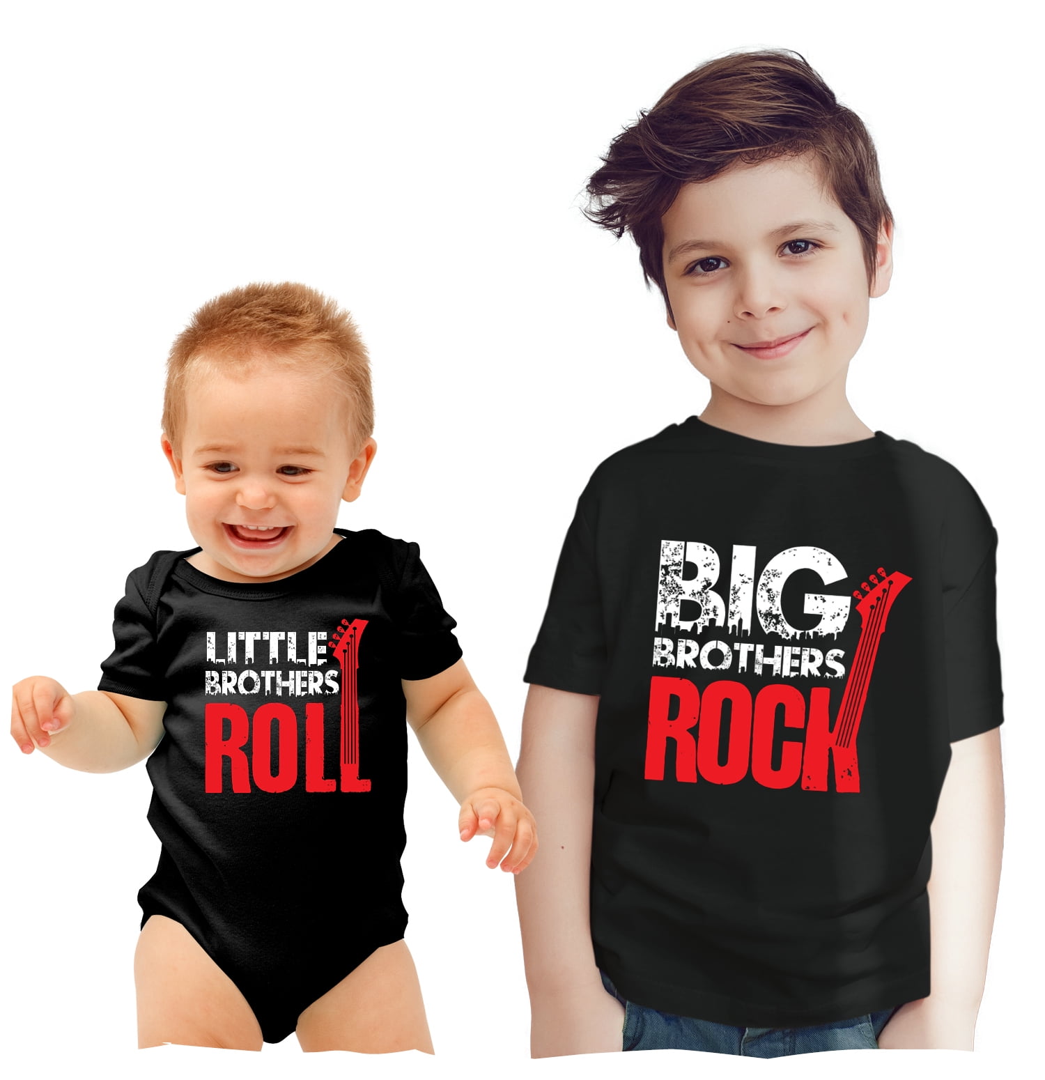 US Baby Boys Kids Long Sleeve Romper Shirt Big/Little Brother Matching Tops Tee 