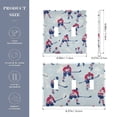 thumbnail image 2 of Yayeee Toggle Light Switch Wall Plate 2-Gang 4.56"x4.48" Decorative Outlet Cover, Blue Ice Hockey, 2 of 7