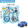 thumbnail image 3 of Puzzle Car Track Toy Car Puzzle Play Set | Rail Vehicle Building Game Vehicle & Board Educational Toys For Kids 3 Years Old, 3 of 7